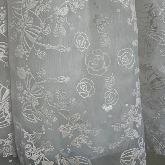 DISNEYLAND Mary Poppins Dress Up Girls 5-6 Costume White Red Lace Fair Cosplay - Picture 8 of 12